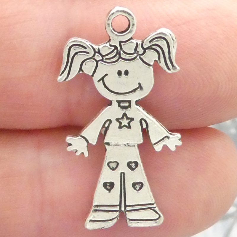 Girl Charms for Necklace