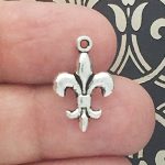 Small Fleur De Lis Charms for Jewelry Making