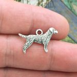 Silver Dog Charm