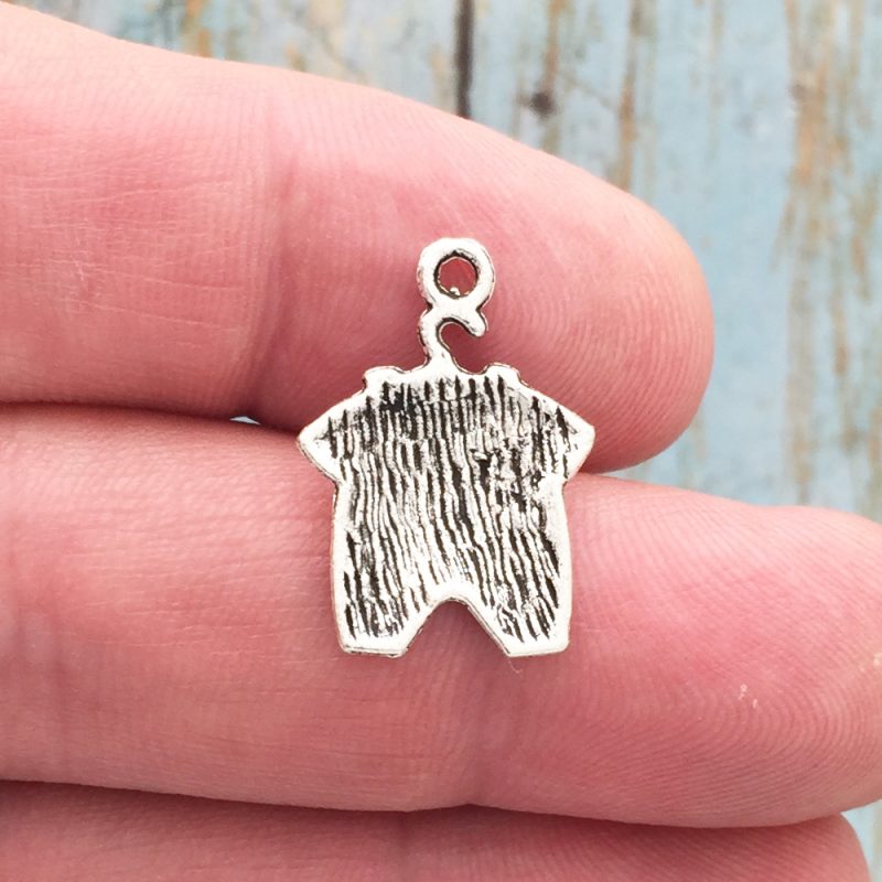 10 Jumper Baby Charm Silver by TIJC SP0507 - Image 2