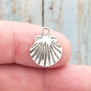 Seashell Charm Silver