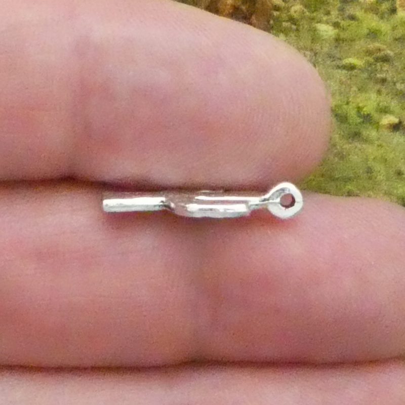 10 Silver Cactus Charm 20x10mm by TIJC SP0511 - Image 4