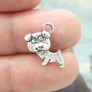 dog charm for jewelry making