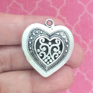 Silver Heart Charm