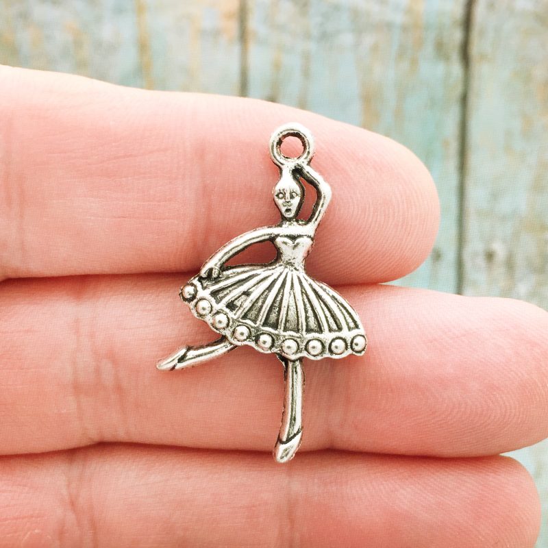 Ballerina Charm Silver