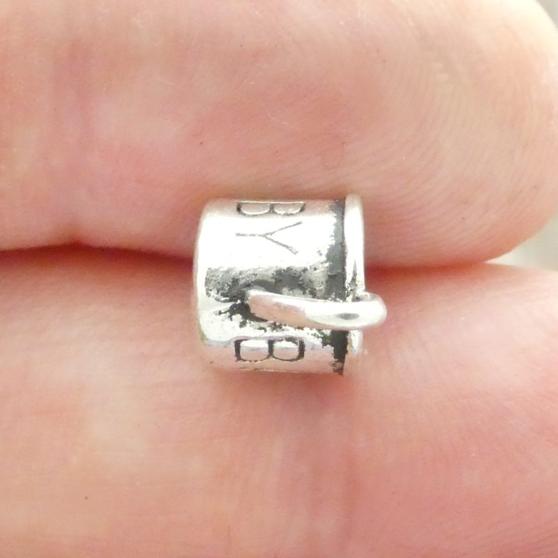 10 Silver Baby Cup Charm Pendant 8x12mm by TIJC SP0546 - Image 4