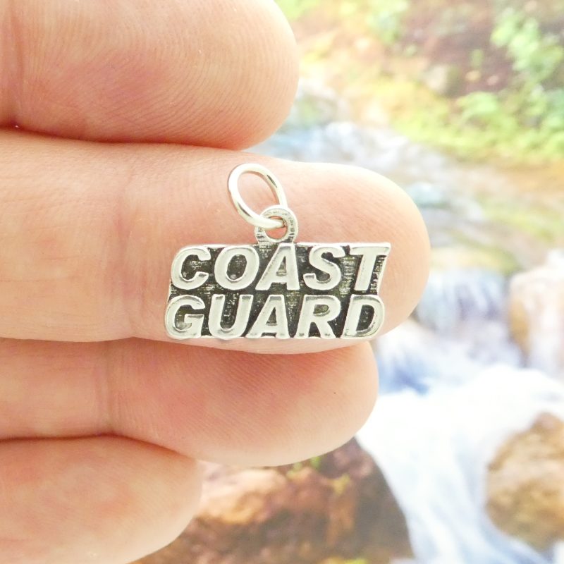 5 Silver Coast Guard Charm 11x19mm by TIJC SP0548