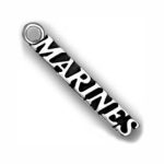 5 Silver Marines Charm 4x26mm by TIJC SP0550