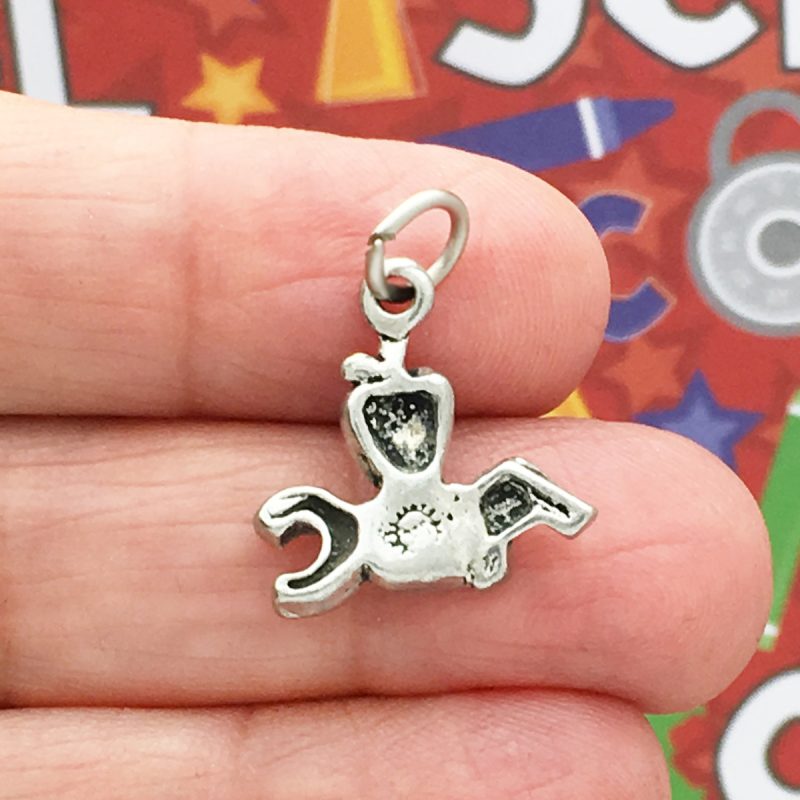 5 ABC Apple Charm Teacher Silver by TIJC SP0557 - Image 3
