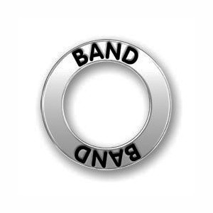 5 Silver Affirmation Ring Band Charm 22mm by TIJC SP0563