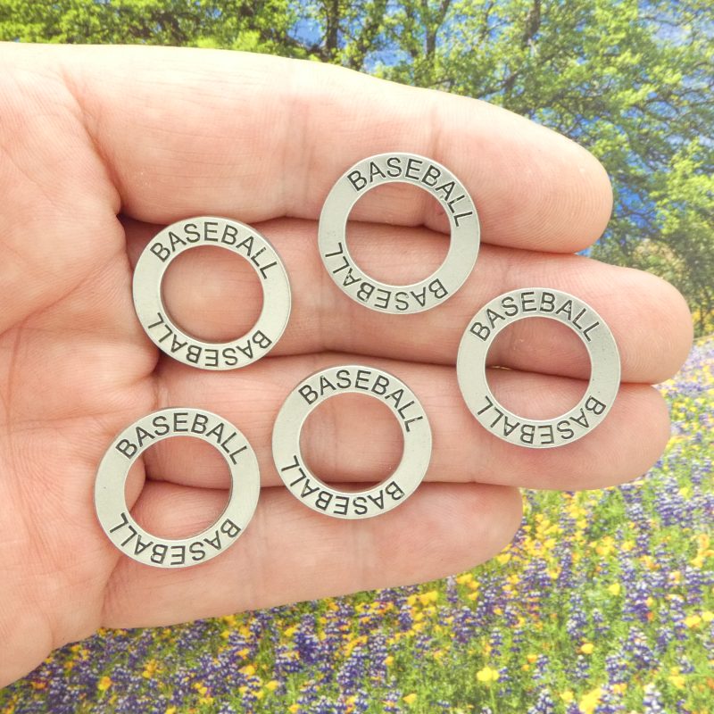 baseball charms for necklaces