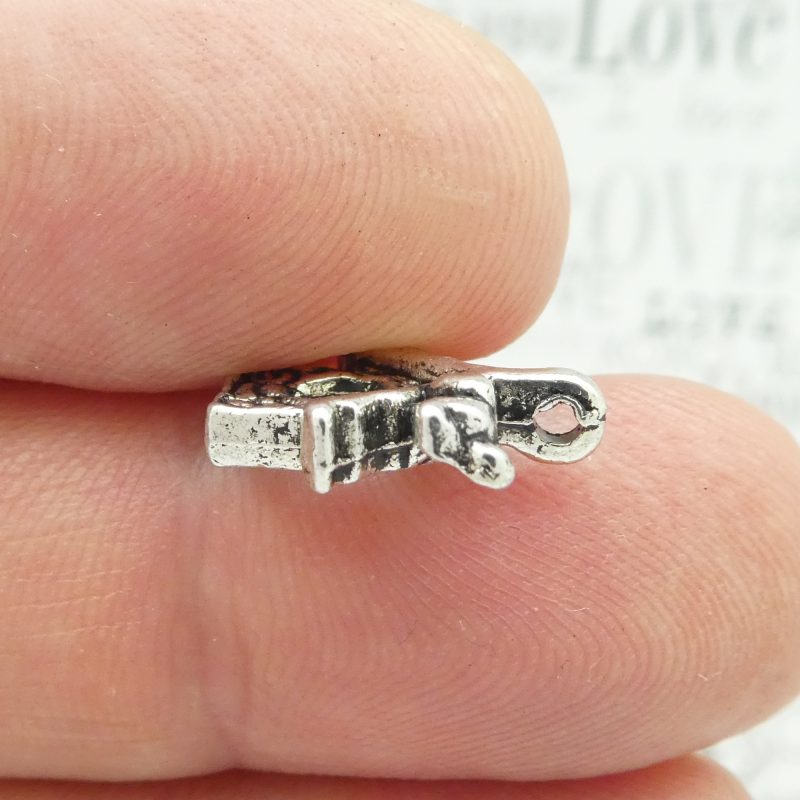 12 Silver Bird House Charm Pendant by TIJC SP0577 - Image 2