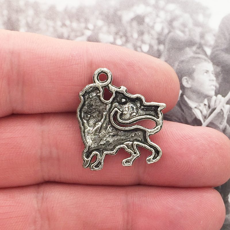 6 Lion Charm Pendant Silver by TIJC SP0581 - Image 2