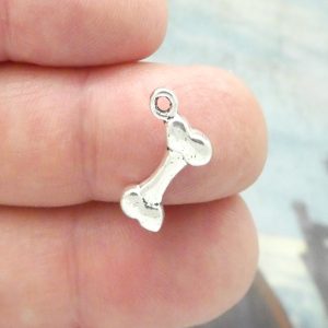 silver bone charm