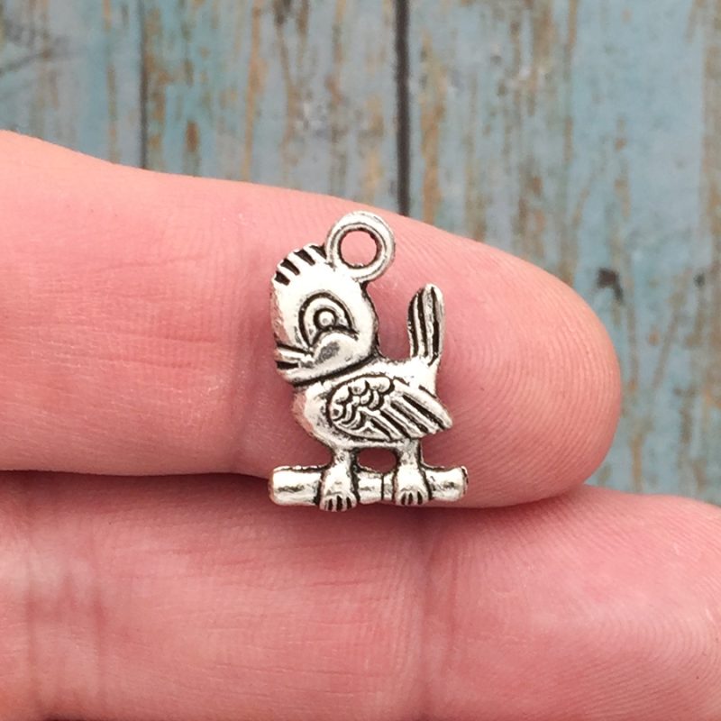 silver bird charm