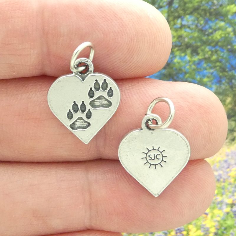 paw print charms