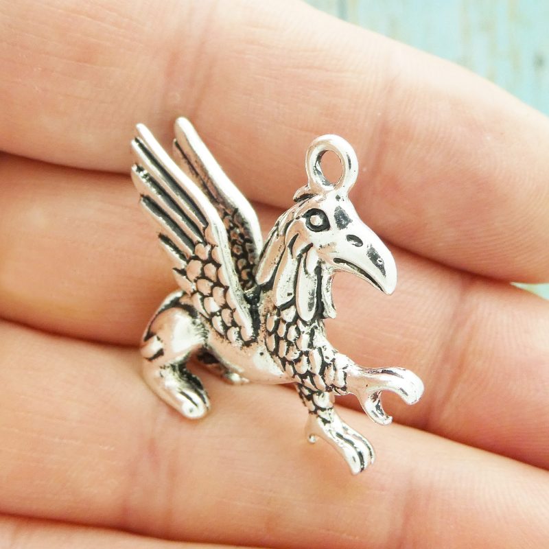 Silver Griffin Charm