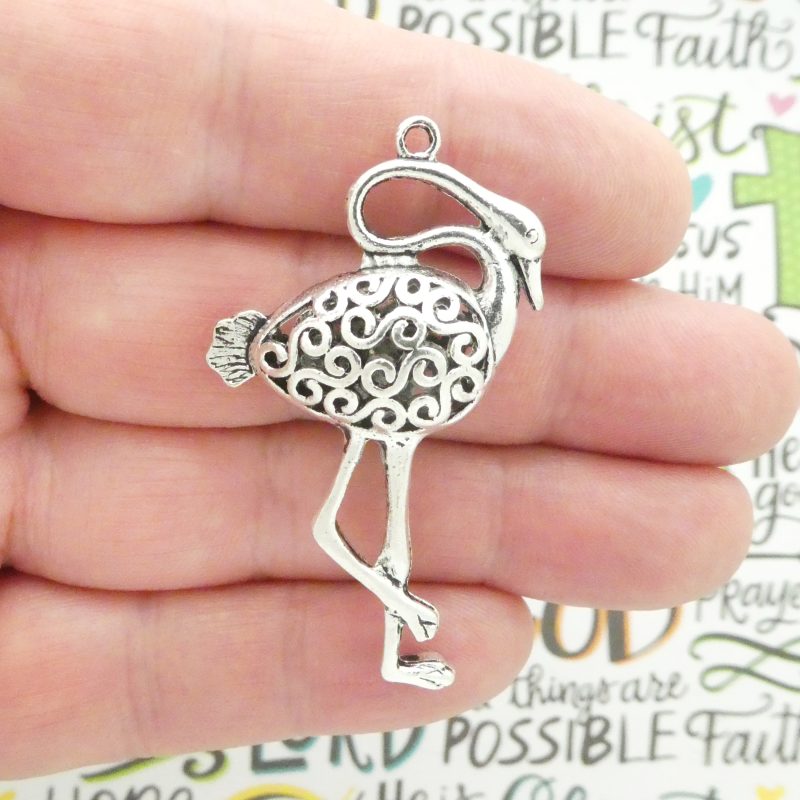 flamingo pendant for jewelry making