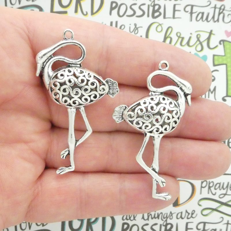 flamingo pendants for jewelry making