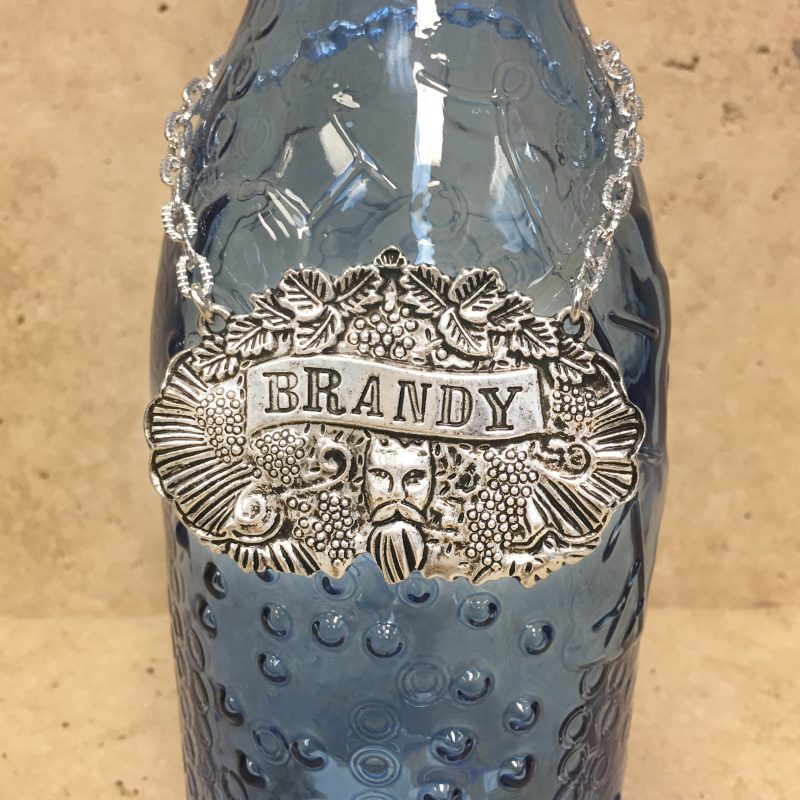 1 Silver Brandy Decanter Label by TIJC SP0660 - Image 2