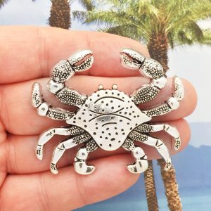 large crab pendants for jewelry making