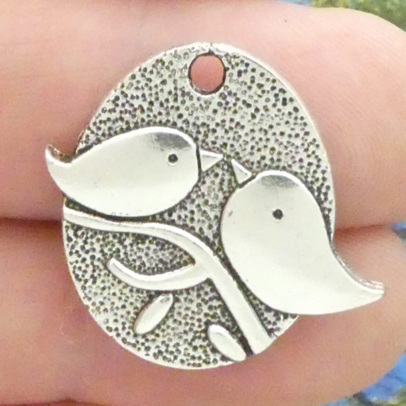 Silver Bird Charm