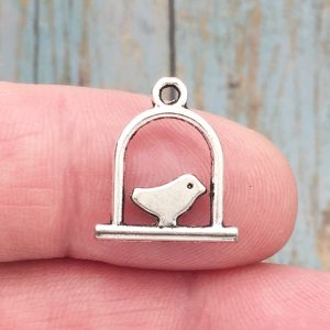 Bird Cage Charm for Bracelets