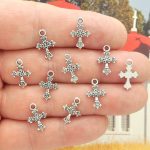 tiny cross charms wholesale