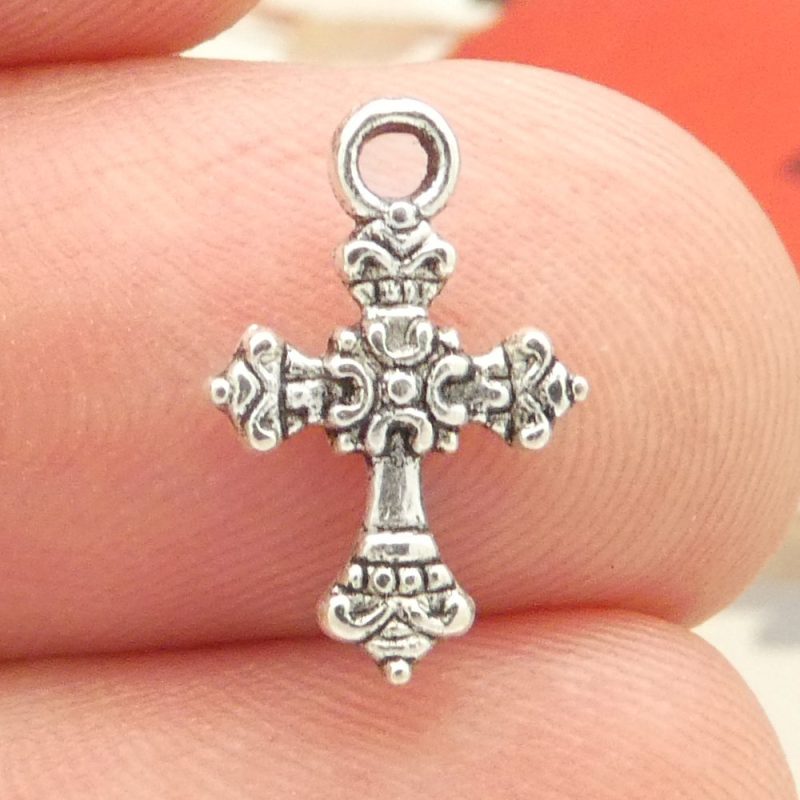 tiny cross charm