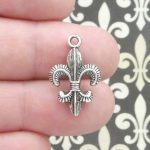 Silver Fleur De Lis Charm Pendant