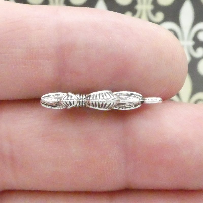 6 Silver Fleur De Lis Charm Pendant by TIJC SP0688 - Image 3