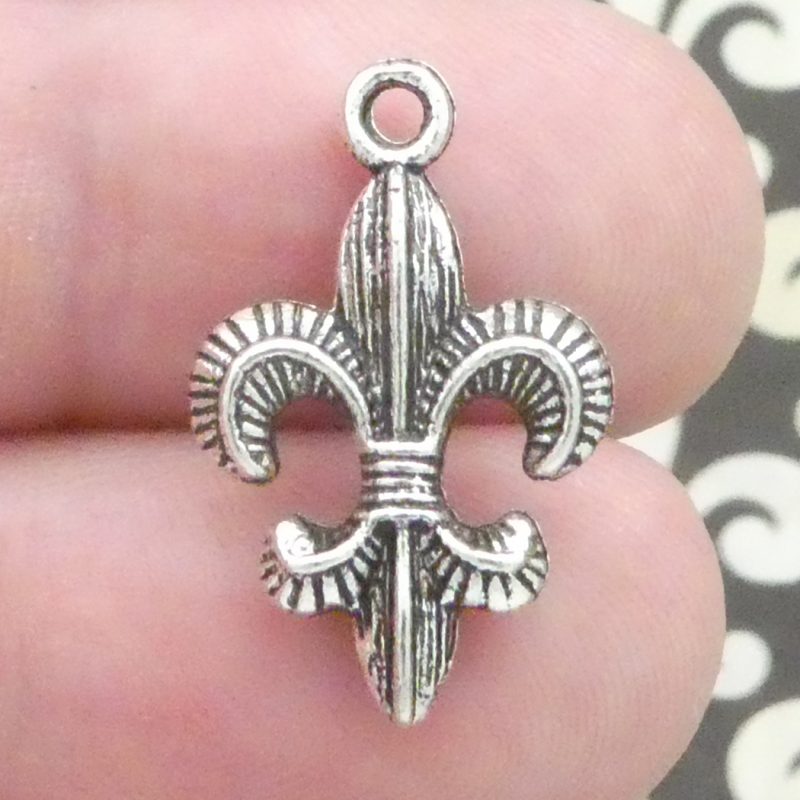 Silver Fleur De Lis Charm