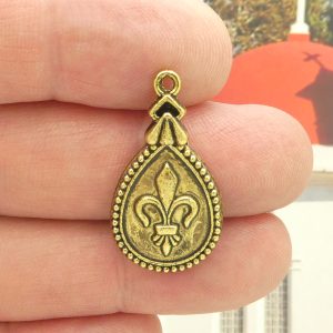 Gold Fleur De Lis Charm