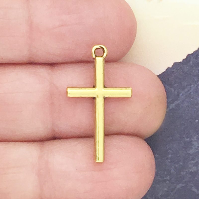 Gold Cross Charms Wholesale