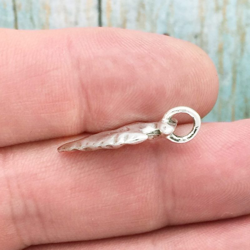 5 Arrow Head Charm Pendant Silver by TIJC SP0717 - Image 2