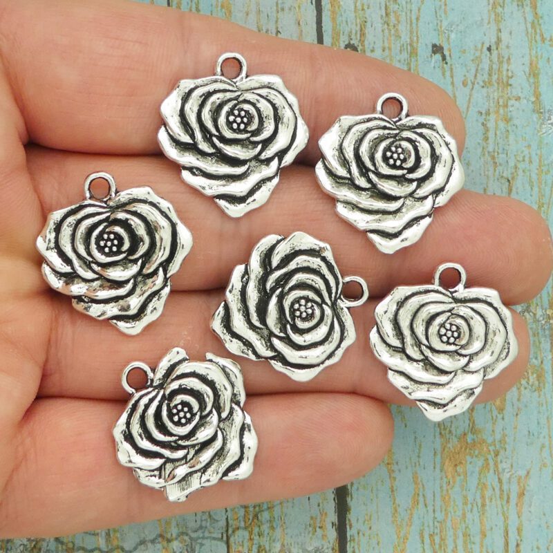 rose charms for bracelets
