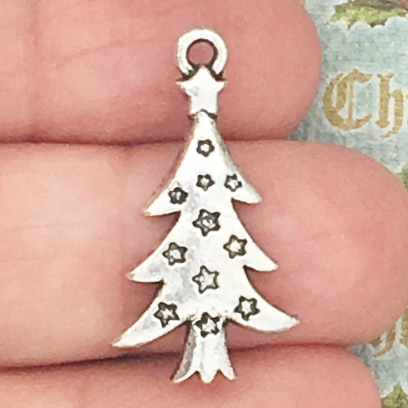Christmas Tree Charms for Jewelry Making