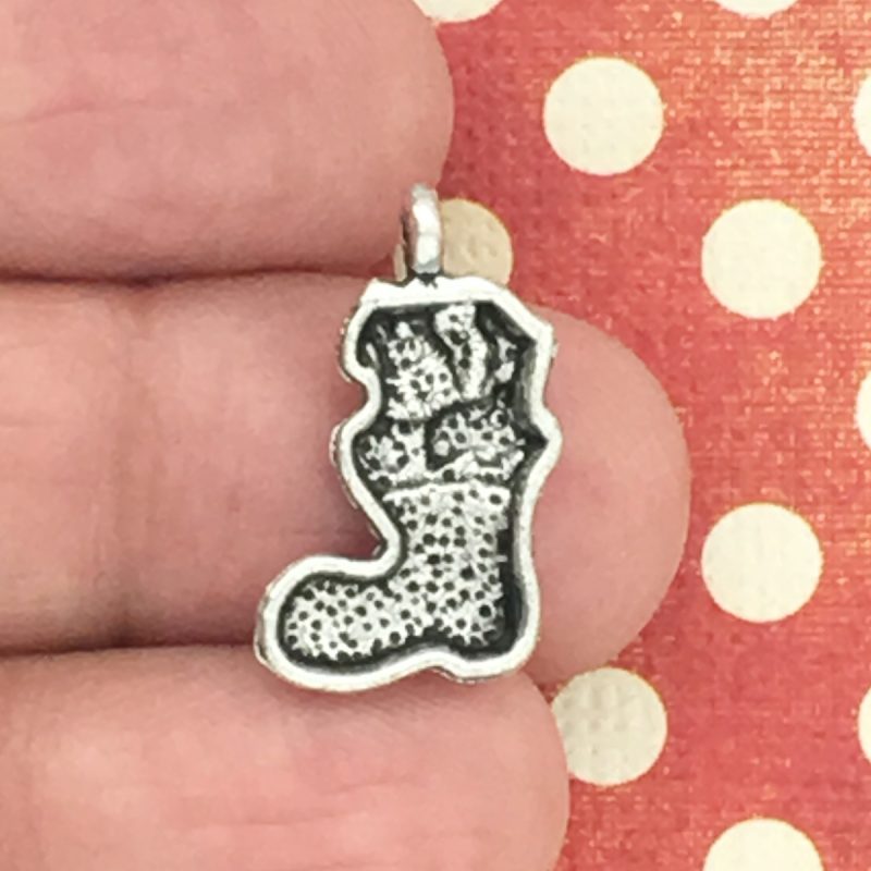 20 Christmas Stocking Charm Pendant by TIJC SP0727 - Image 2