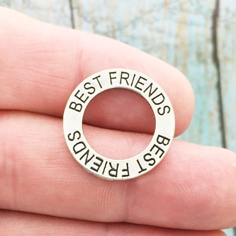 5 Affirmation Circle Best Friends Charm by TIJC SP0730