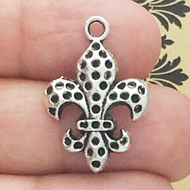 Silver Fleur De Lis Charms Wholesale