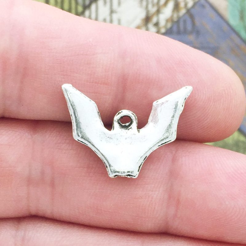 10 Bat Charm Silver by TIJC SP0736 - Image 2