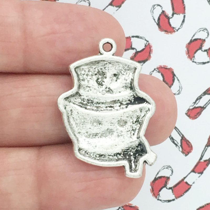 5 Silver Snowman Charm by TIJC SP0746 - Image 2