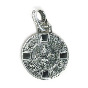 Silver Fleur De Lis Charm Pendant