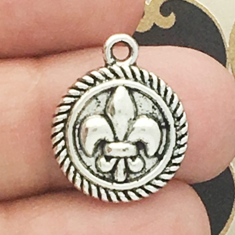 Silver Fleur De Lis Charm