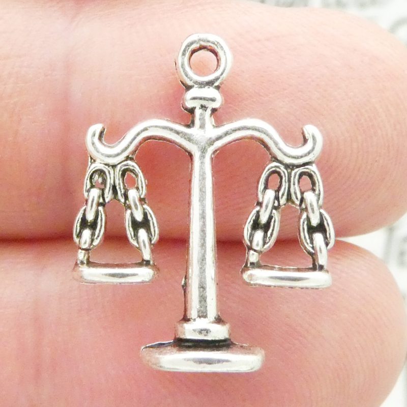 Scales of Justice Charms for Jewelry Making