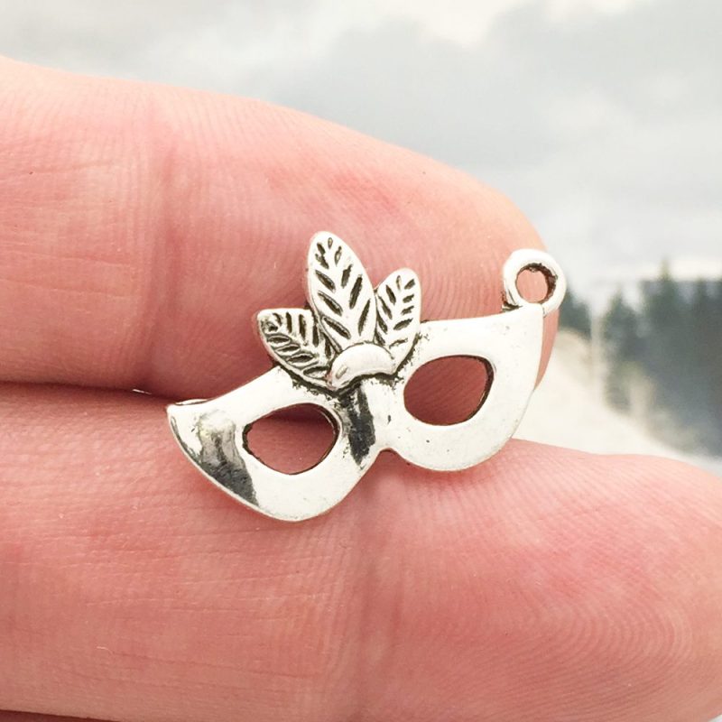 Mardi Gras Mask Charms Bulk