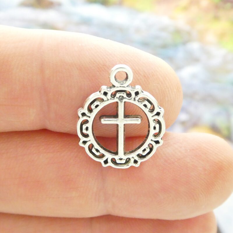plain cross charms wholesale