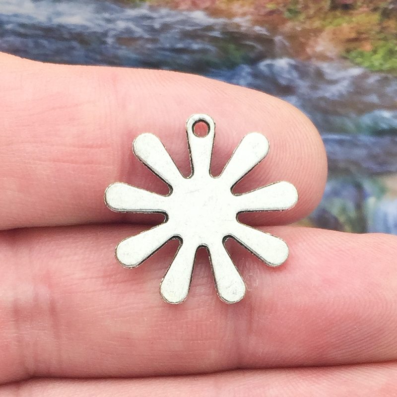 5 Silver Daisy Charm by TIJC SP0826 - Image 2