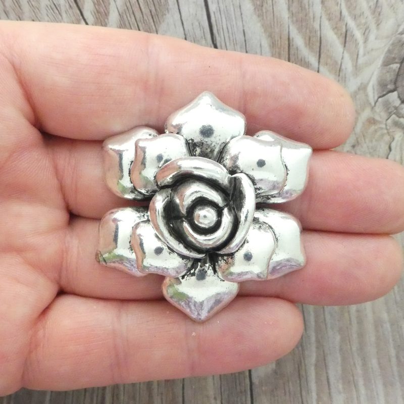 Silver Rose Pendant