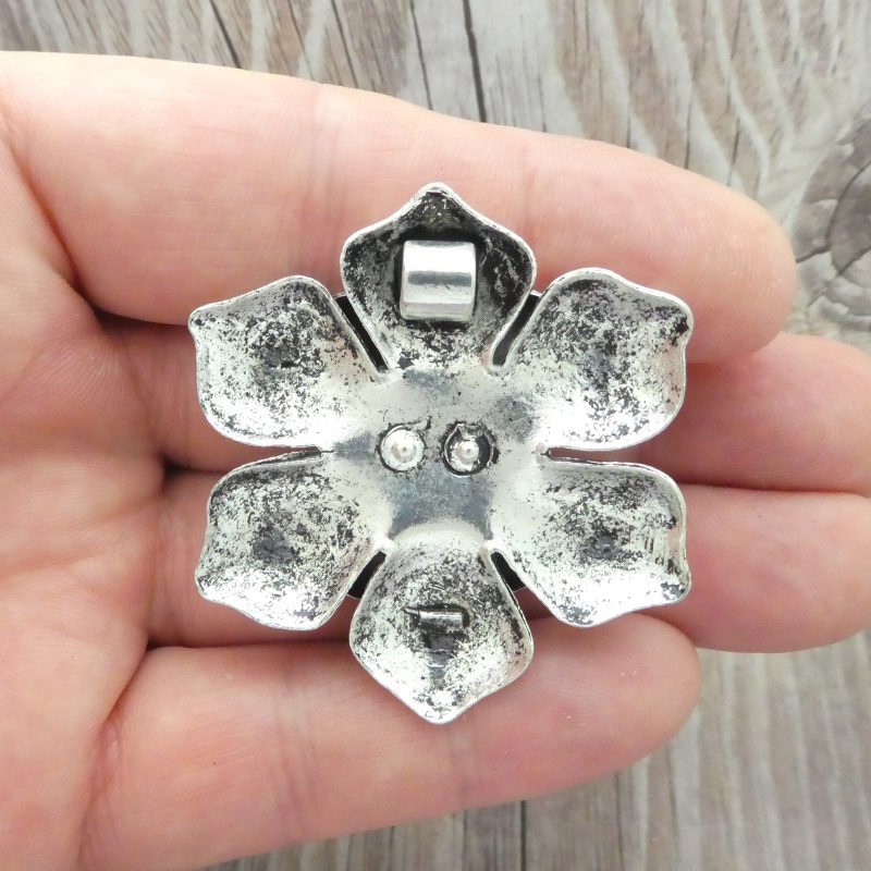 1 Silver Rose Pendant by TIJC SP0837 - Image 2